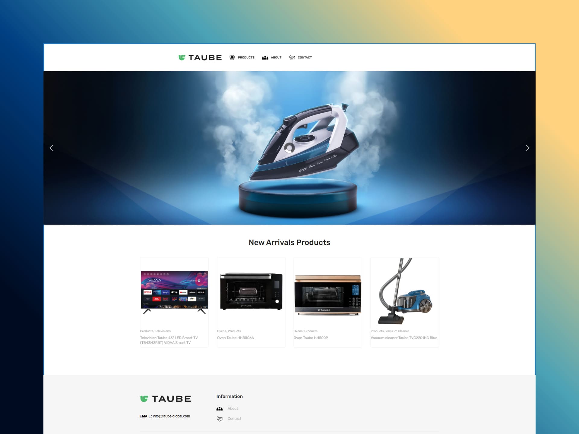 Taube Global - Brendinin Azərbaycan Tanıtım Səhifəsi - Nora.az Layihəsi