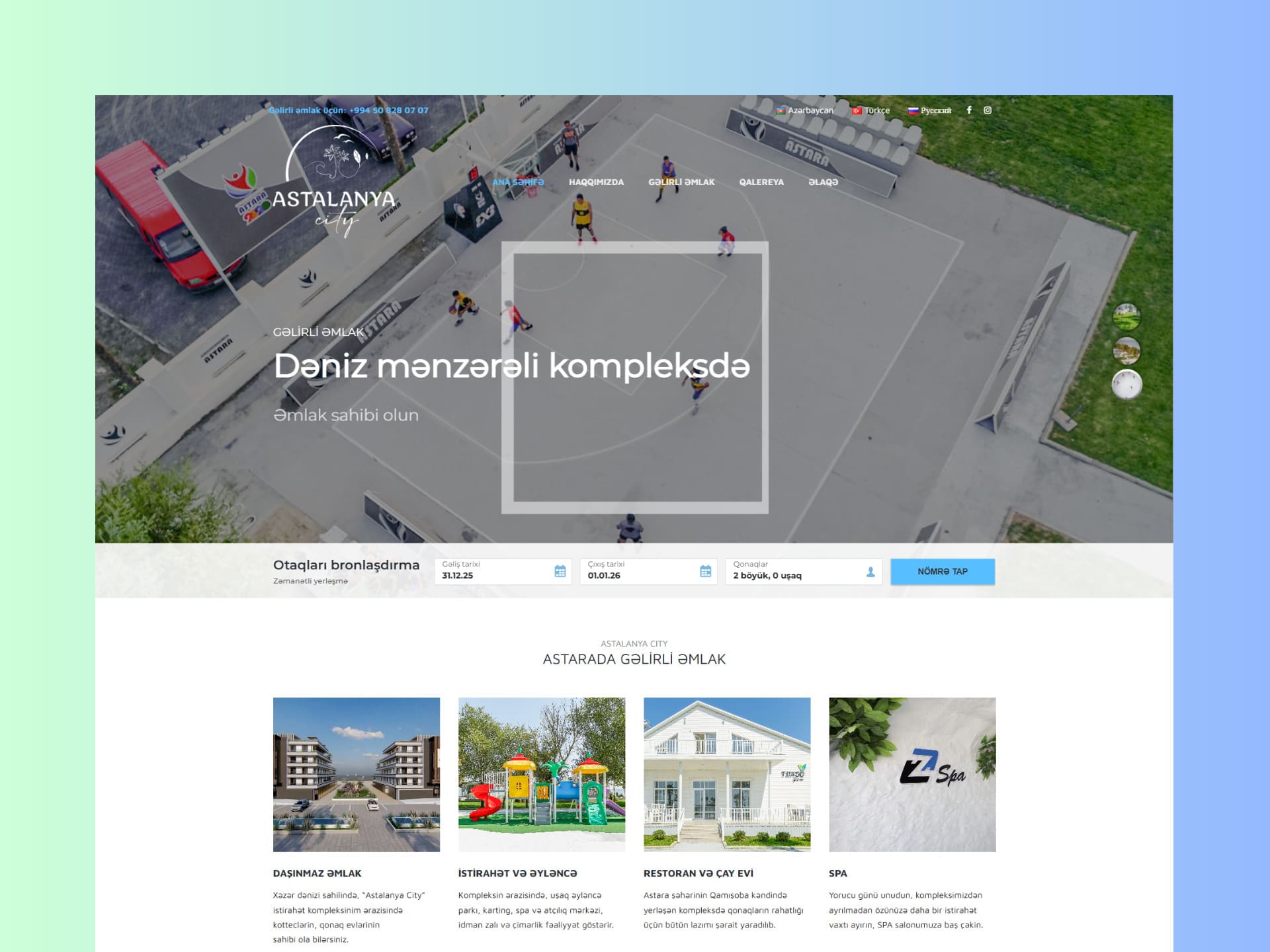 Astalanya City - İstirahət Kompleksi